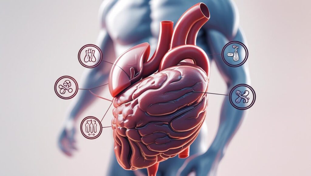 Infographic showing how the liver supports metabolism, detox, and fat burning.