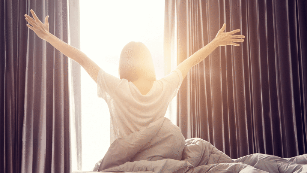 Person showing signs of improved energy after liver support.